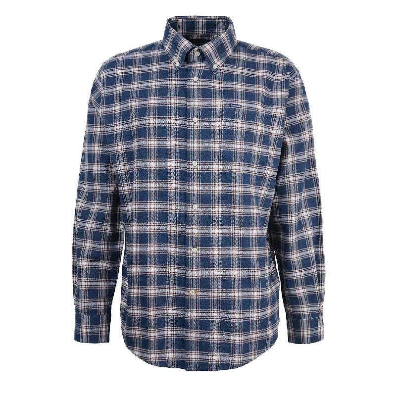 Barbour Bowburn Regular Checked Shirt Navy Marl