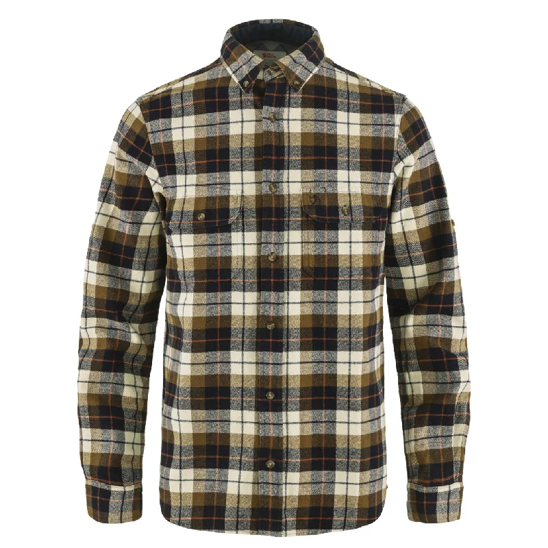 Fjallraven Singi Heavy Flannel Shirt Chalk White / Dark Navy