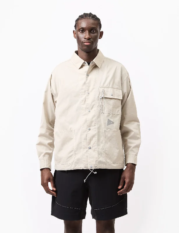 and Wander Dry Rip Shirt Jacket - Beige