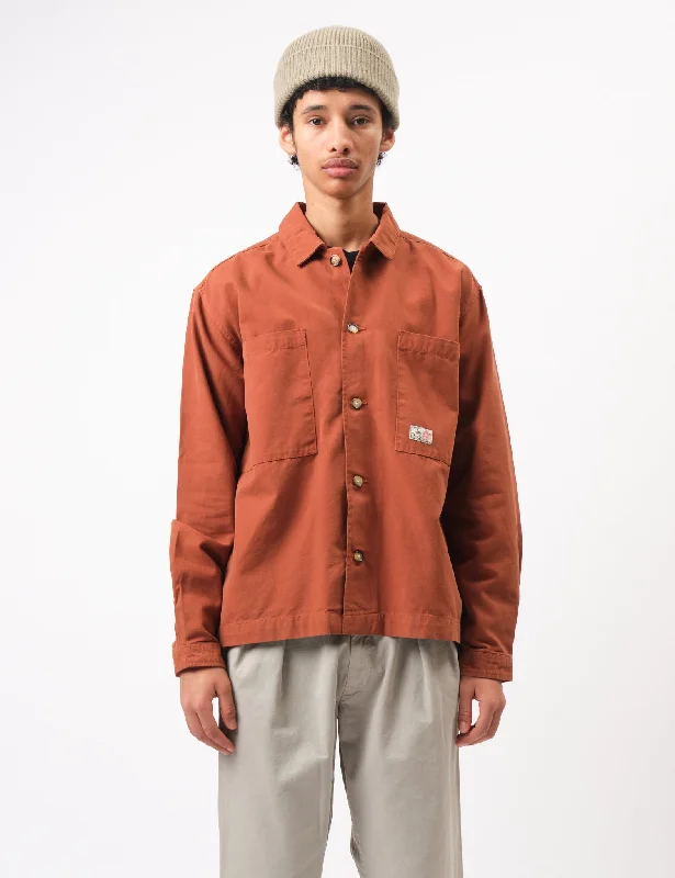 Bhode Hunting Overshirt Twill - Rust