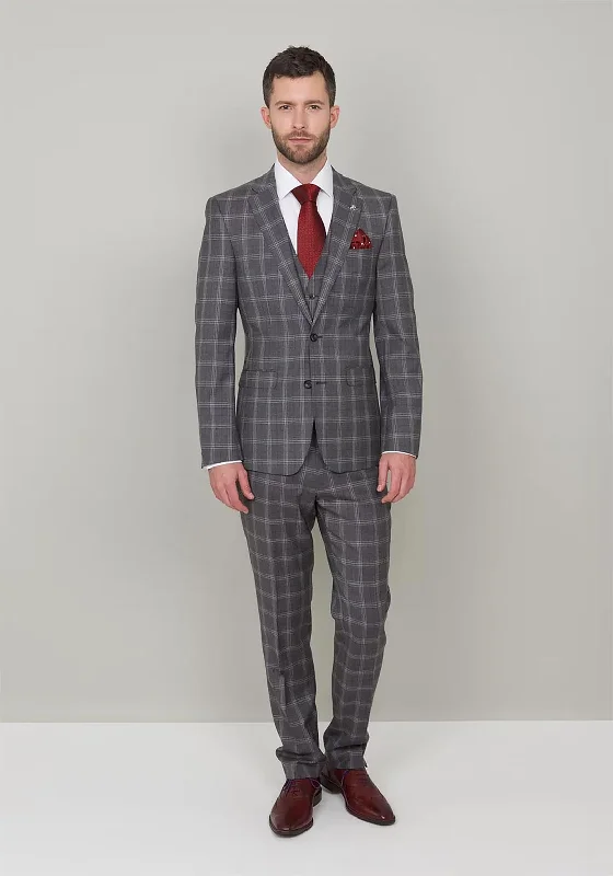 Herbie Frogg Grey Check 3-Piece suit