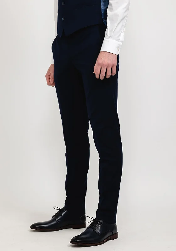 Remus Uomo Lazio Slim Fit Trousers, Navy