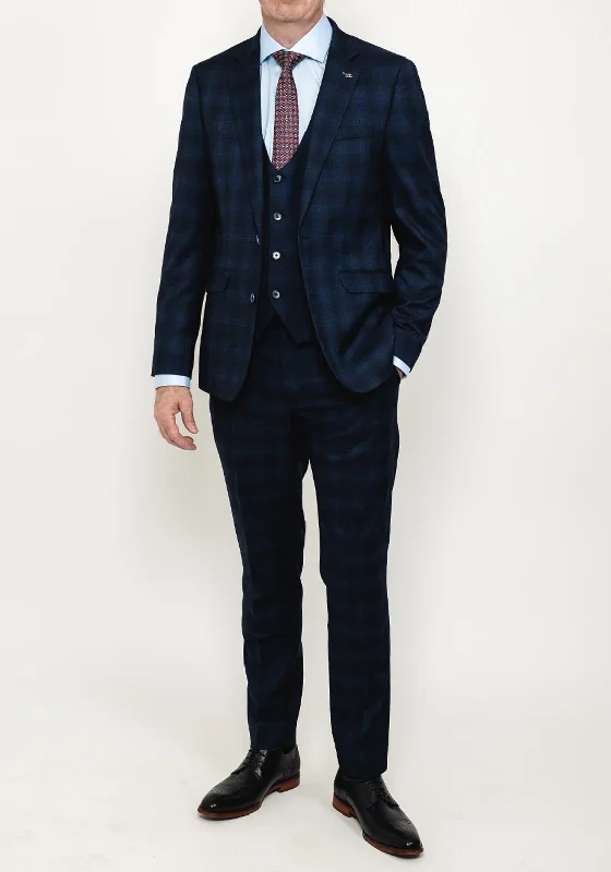 White Label Jasper Three Piece Suit, Navy