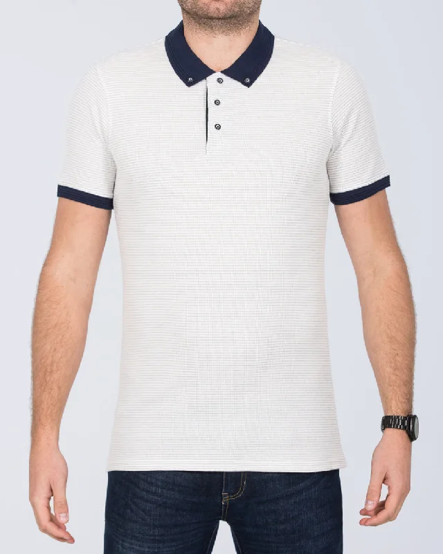 2t Finner Slim Fit Tall Polo Shirt (off white)