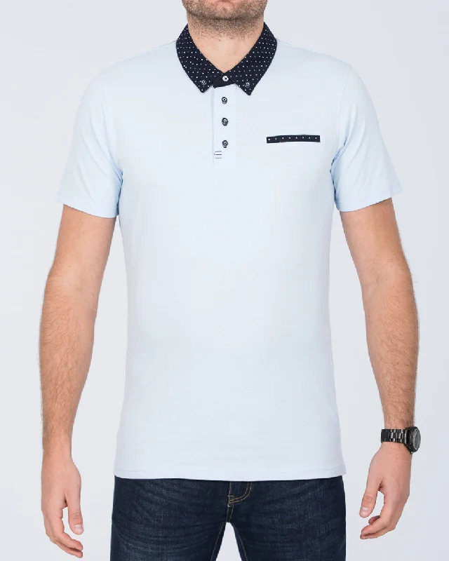 2t Morgan Slim Fit Tall Polo Shirt (sky)