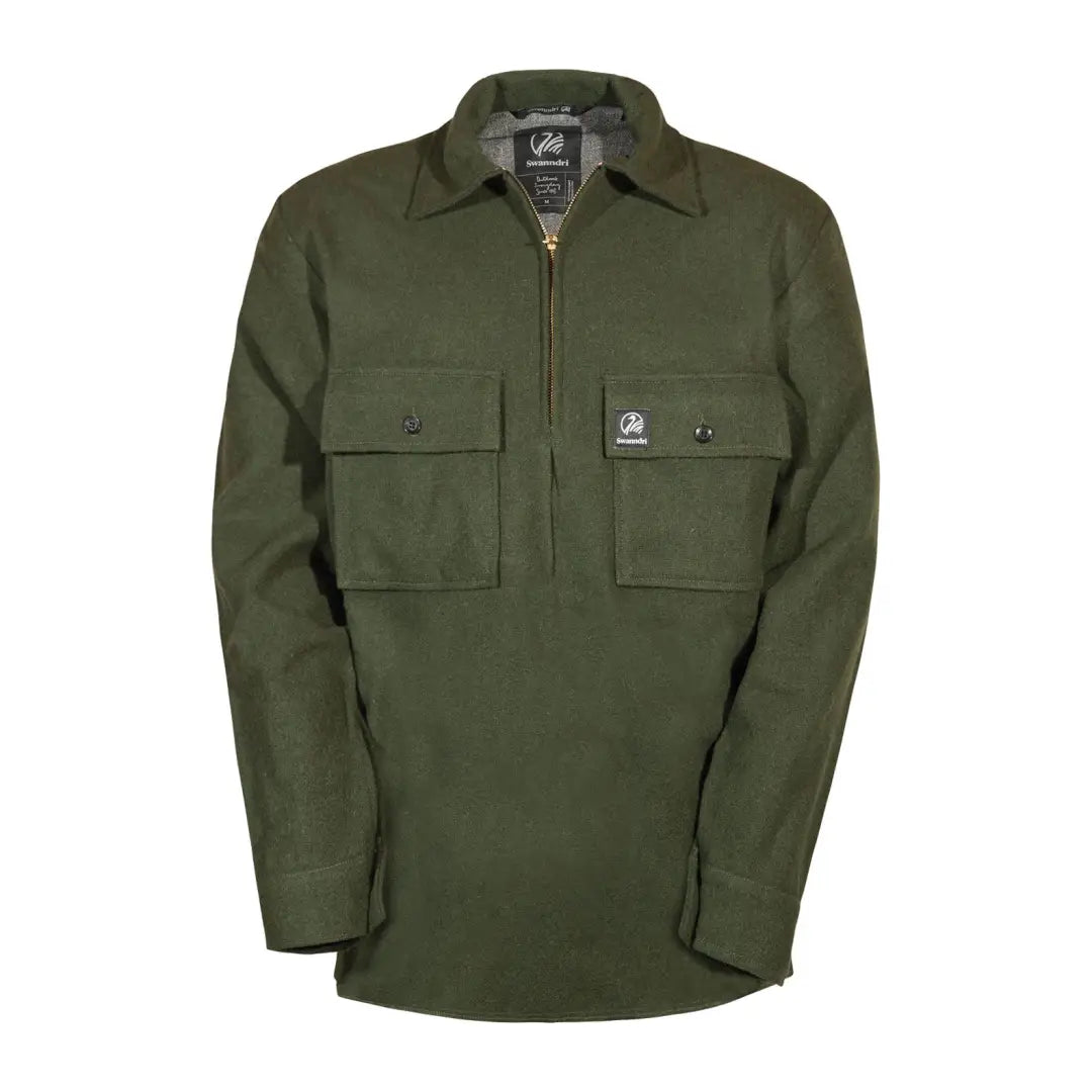 Swanndri Ranger Wool Zip Front Bushshirt