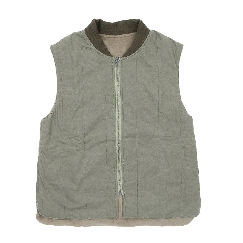 The Reversible Vest - Olive