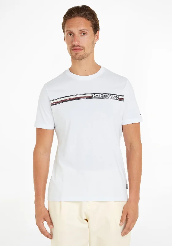 Tommy Hilfiger Monotype Signature Tape T-Shirt, White