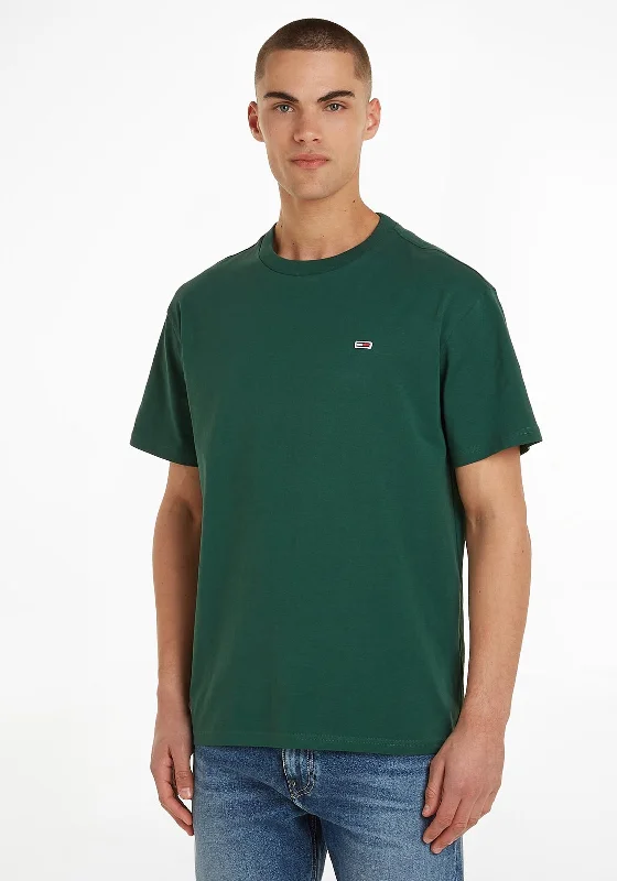 Tommy Jeans Classic Flag Patch T-Shirt, Court Green